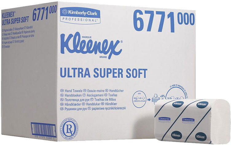 Kimberly-Clark Ręcznik papierowy ZZ 2880 szt Kimberly Clark KLEENEX@ ULTRA SOFT makulatura biały 6771