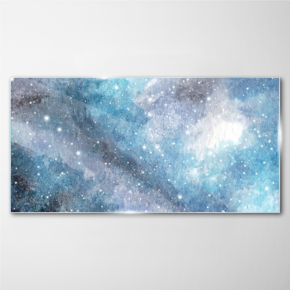 PL Coloray Obraz Szklany noc niebo galaktyka gwiazdy 100x50cm