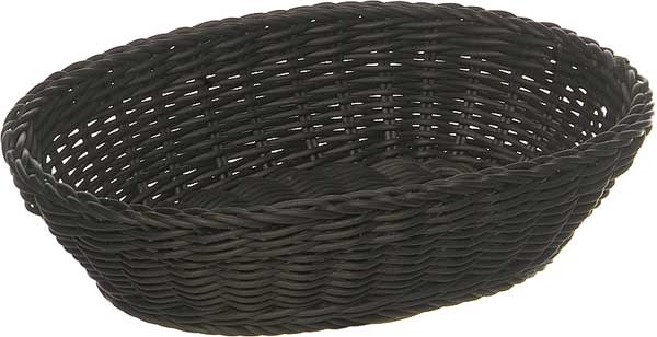 APS Koszyk owalny z polipropylenu 250x190x65 mm, czarny | Profi Line 50802