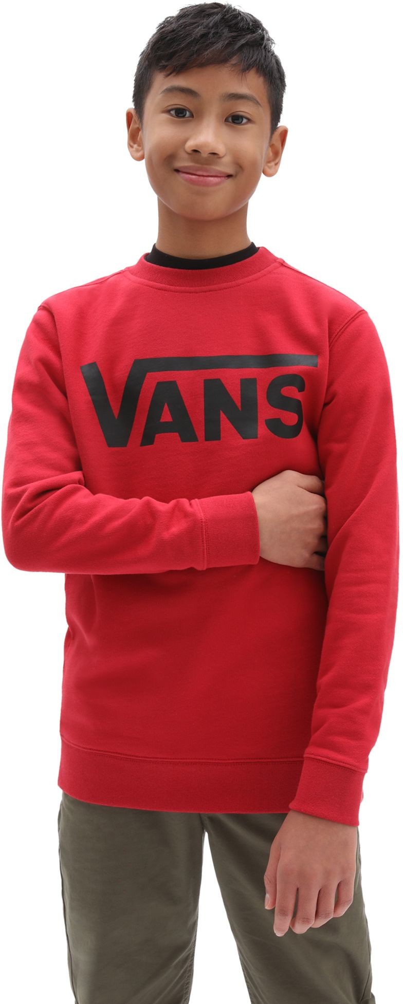 Vans bluza ęca BOYS CLASSIC CREW Chili Pepper/Black