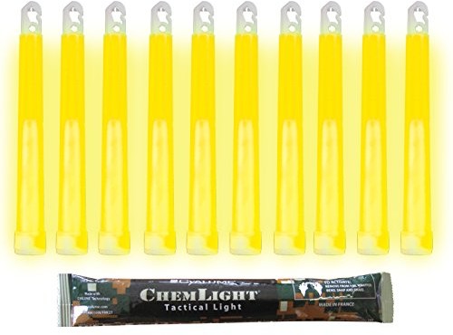 Cyalume Technologies cyalume pałka świetlna wojskowe chemlight lightsticks 15 cm, Light Sticks bardzo z oświetleniem z czas palenia 12 godzin SA9-10027020AM