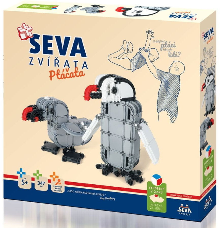 Seva zestaw klocków zwierzęta ptaki
