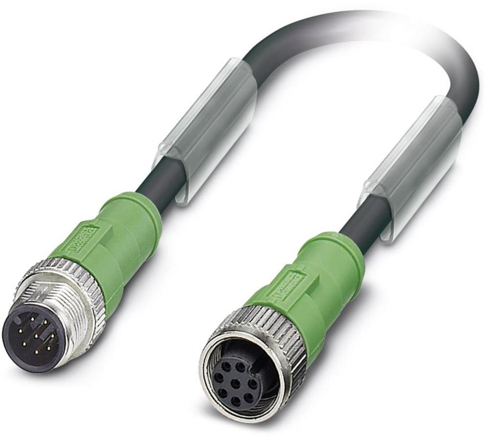 Phoenix Contact Kabel do czujników/elementów wykonawczych Phoenix Contact SAC-8P-M12MS 3 0-PUR/M12FS 1522707 Złącze żeńskie M12 proste 1 szt SAC-8P-M12MS 3 0-PUR/M12FS