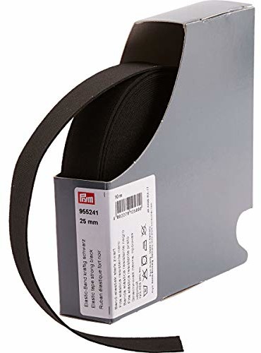 Prym Prym 955241 elastyczna taśma 25 mm czarna, 72% PES 28% ED 955241