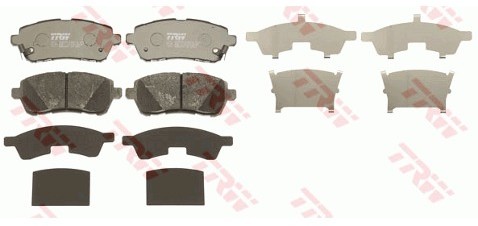 TRW Zestaw klocków hamulcowych, hamulce tarczowe GDB3437