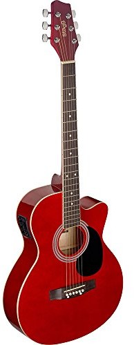 Stagg SA20ACE RED Auditorium Cutaway gitara elektroakustyczna - czerwona SA20ACE RED