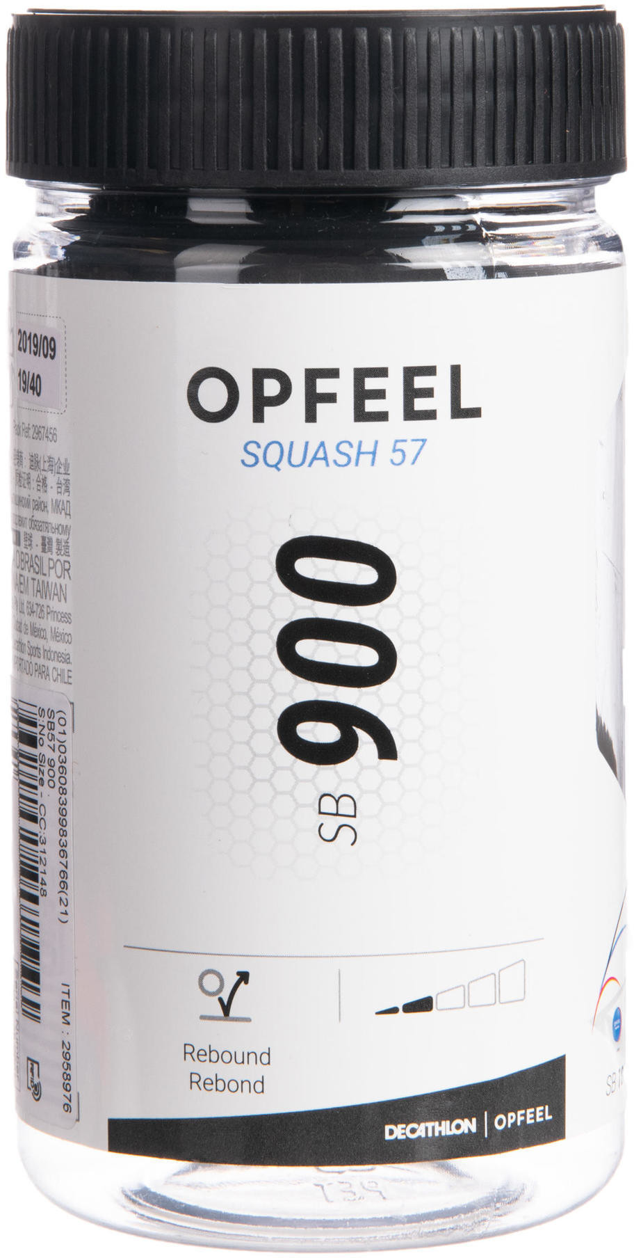 OPFEEL Piłka do squasha SQUASH57 EXPERT SB57 900 Unisex