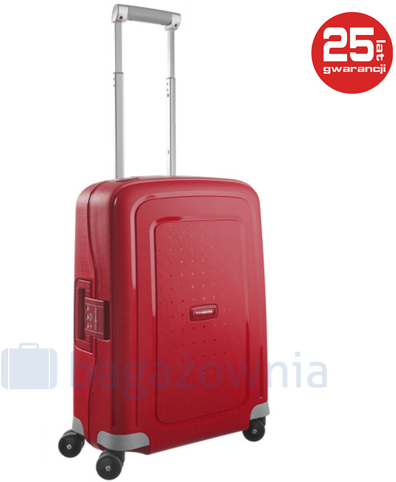 Samsonite Mała kabinowa walizka S'CURE 49539 Czerwona - czerwony