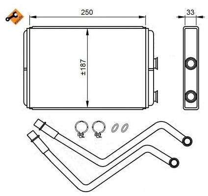 NRF Wymiennik ciepła, ogrzewanie wnętrza 54211