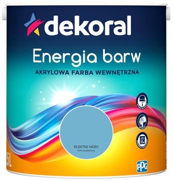 Dekoral Farba wewnętrzna ENERGIA BARW 2,5 l Błękitne Niebo