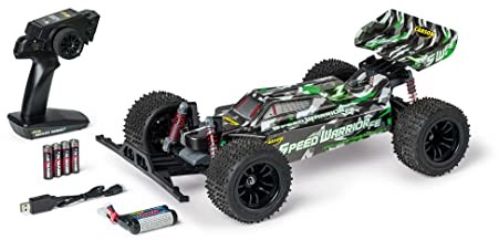 Carson Carosn 500404238 1:10 FE Speed Warrior 2.4G 100% RTR zielony zdalnie sterowany samochód, RC, w zestawie baterie i zdalne sterowanie, Offroad Buggy 500404238