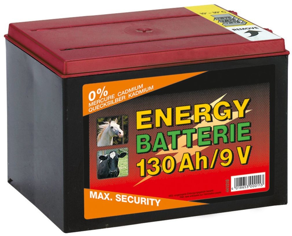 Whitenergy Kerbl Suchy akumulator cynkowo-węglowy 9 V 130 Ah 441219 Kerbl