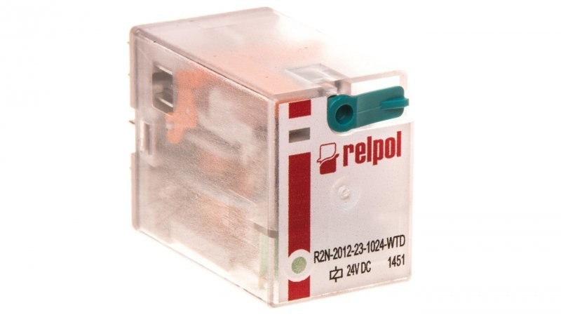 Relpol Przekaźnik przemysłowy 2P 24V DC AgNi R2N-2012-23-1024-WTD 860397