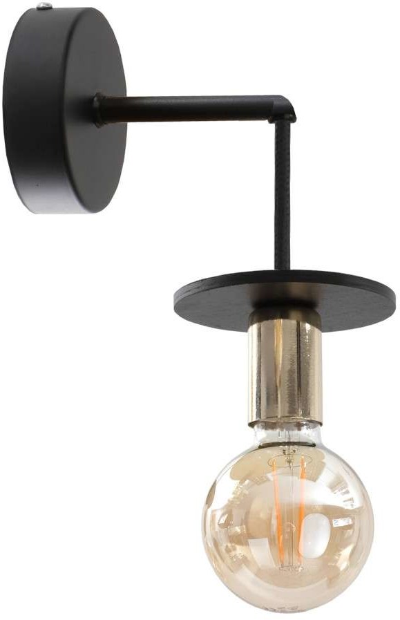 KET Ścienna LAMPA loft KET410 metalowa OPRAWA kinkiet industrialny wysięgnik czarny KET410
