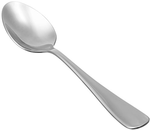 AmazonBasics Stainless Steel Dinner Spoons with round Edge, Pack of 12 2266A-12S