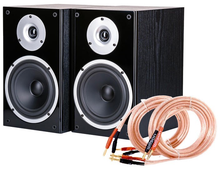 Wilson Głośniki podstawkowe RAPTOR 3 + kabel SPK CABLE 4.0MM (2x3m), Kolor: Czarny