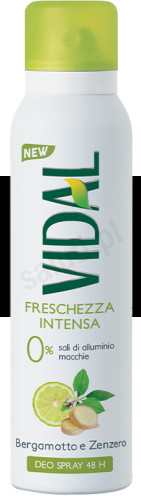 Vidal Vidal Bergamotto e Zenzero - Dezodorant w sprayu Bergamotka i Imbir (150 ml) 893C-545436356756