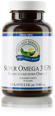 Natures SUNSHINE Super Omega-3 EPA 60 Kapsułek