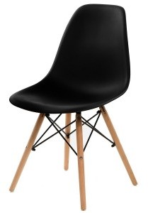 D2.Design Krzesło Simplet P016W basic czarne 145195
