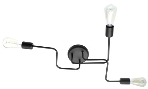 Helam Tube Plafon Helam P-1924/3 BK