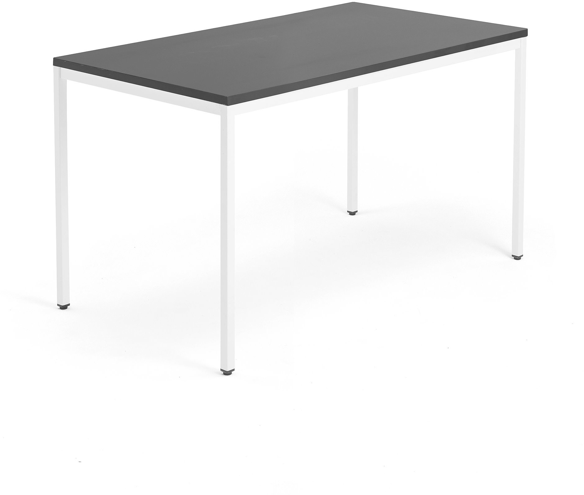 AJ Biurko Modulus rama 4 nogi 1400x800 mm biała rama czarne 1611334