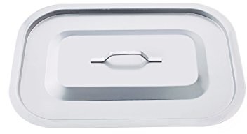 Pentole Agnelli pentole agnelli coix3183b50 pokrywa prostokątna, ze stali, srebrny COIX3183B50