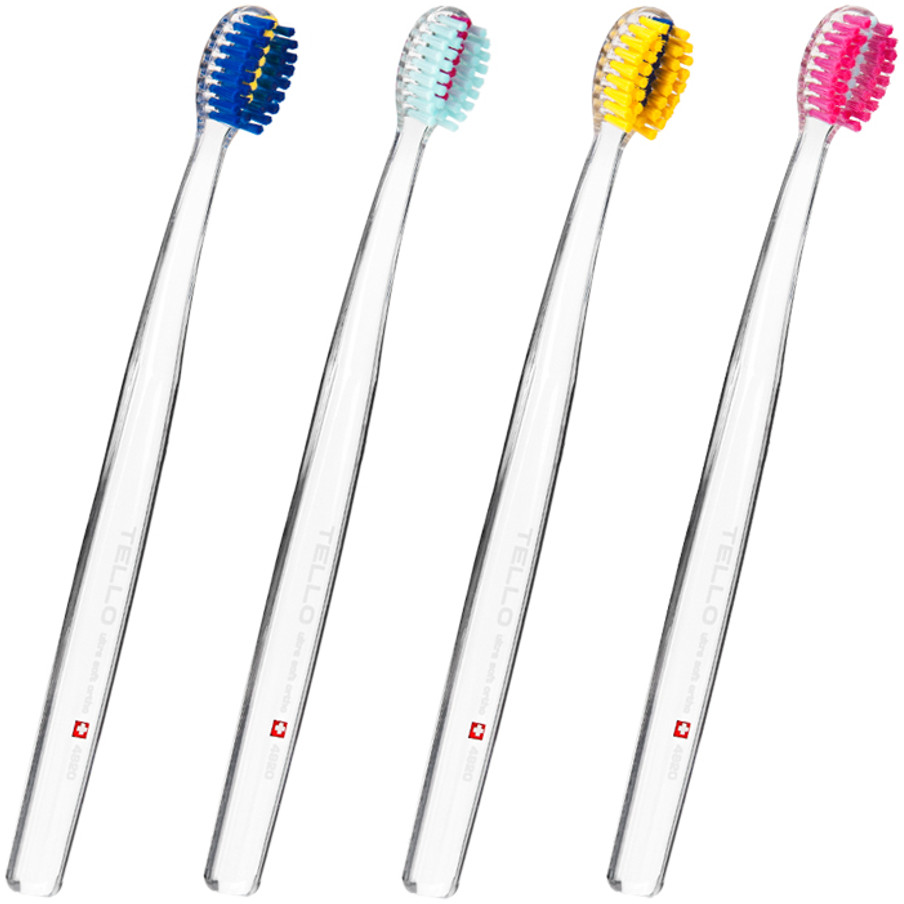 TELLO TELLO 4920 ORTHO 1szt. - szczoteczka ortodontyczna z miękkim włosiem