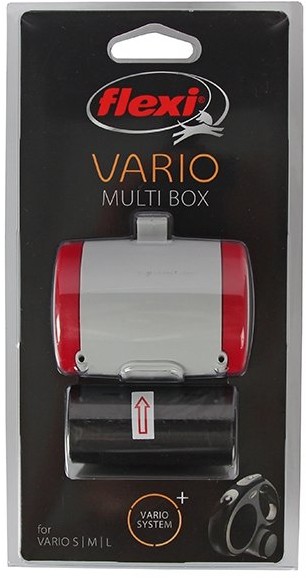 Flexi Pojemnik do smyczy automatycznej Vario Multi Box, czerwony