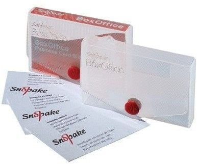 Snopake Snopake Business Card Box/13729 90 X 55 MM tworzywo sztuczne przezroczysty zaw. na 40 kart 13729