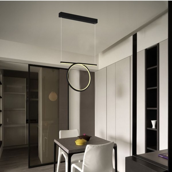 Altavola Design ADesign Lampa wisząca Ledowe Okręgi no.1 26 cm in 3k czarna LA073/P_26_in_3k_black