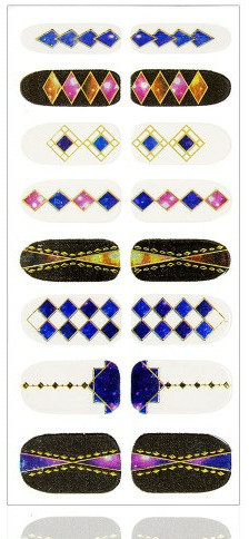 Allepaznokcie Naklejki nail patch minx 16szt ls d007