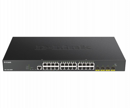 D-Link Przełącznik DGS-1250-28XMP Smart 24xGE PoE 370W 4xSFP+