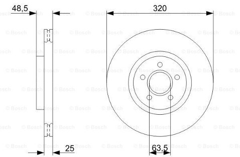 BOSCH Tarcza hamulcowa 0 986 479 C75