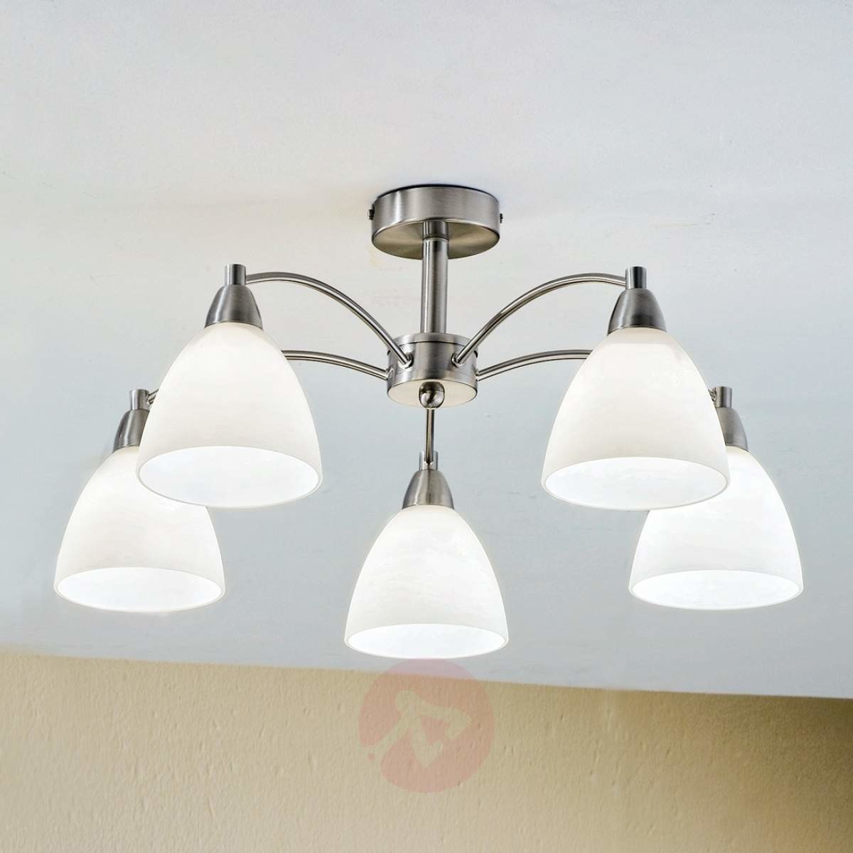 Orion Fascynująca lampa sufitowa KINGA nikiel