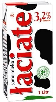 Mlekpol Mleko ŁACIATE UHT 3.2% 1L