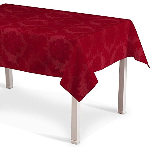 Dekoria prostokątny obrus 130 × 130 cm dekoracja stołu czerwona (420-613-13)