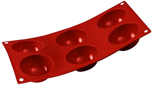 Silikomart silikonowe formy do 6 szt. półkule, średnica 7 cm, wysokość 3,5 cm SF002 CLASSIC