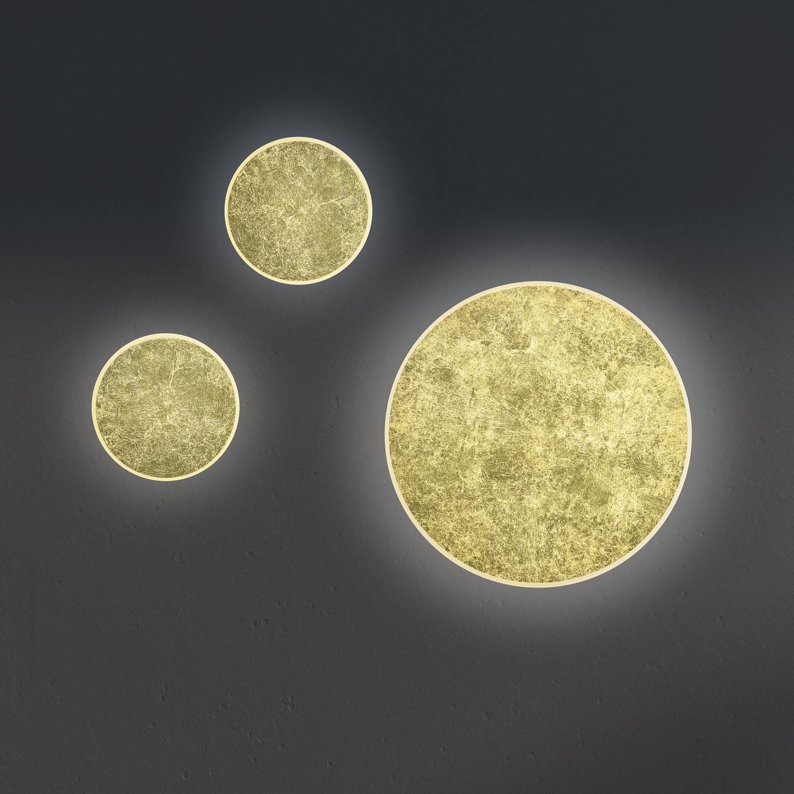 BANKAMP BANKAMP Luce elevata Button ścienna płatkowe złoto