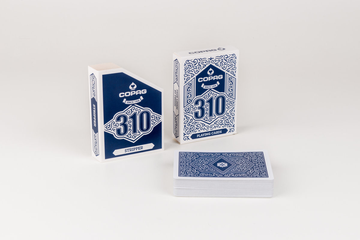 Copag 310 Tricked Deck Stripper/Tapered niebieskie