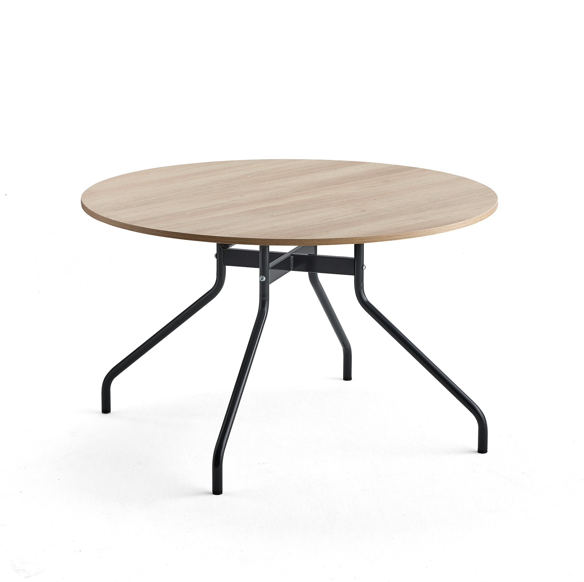 AJ Produkty Stół AROUND, 1200 mm, dąb laminat, antracyt