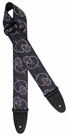 Ortega Guitars ORTEGA nylonowy pasek do gitary - Black Skull 65 mm (OSN-65SKBK) OSN-65SKBK
