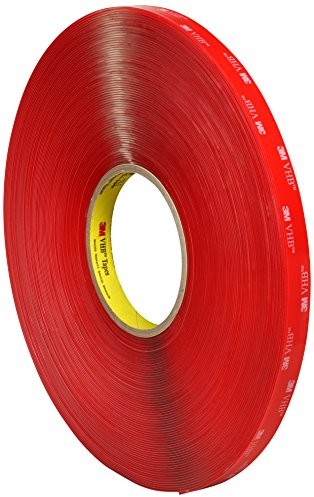 3M 3 m 7000033126 VHB taśm klejących, 4918 °F, 2 MM, przezroczysty (zestaw 3 szt.), przezroczysty 7000072321