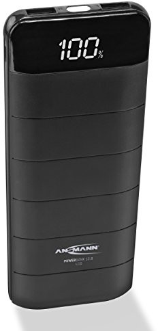 Ansmann Powerbank o pojemności USB i Typ C port oraz wskaźnik stanu LED/zewnętrzny dodatkowy akumulator idealny do Samsung iPhone iPad tablet Kindle w celu uzyskania dodatkowych urządzeń, biały 1700-0092