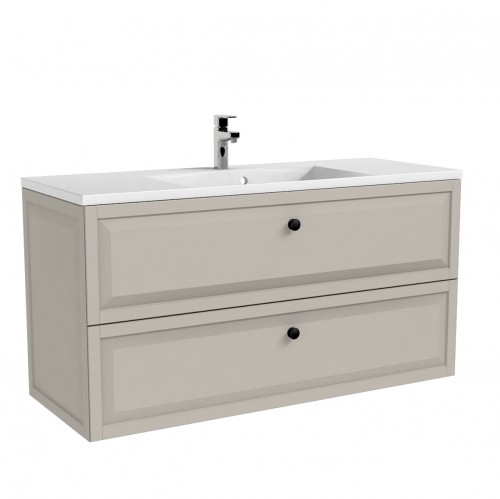 Oristo Szafka wisząca podumywalkowa MONTEBIANCO 120cm PIASKOWY MAT OR47-SD2S-120-10