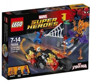 LEGO Super Heroe Spiderman Atak upiornych jeźdźców 76058