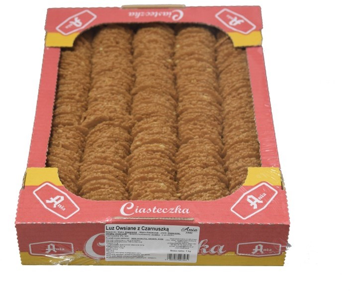 Ania Ciasteczka owsiane z czarnuszką Luz 1 kg () 123999