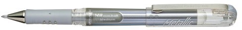 Pentel Hybrid Gel Ink Roller Metallic Giants/K230 firmy z 0,5 MM SREBRNY K230-ZO
