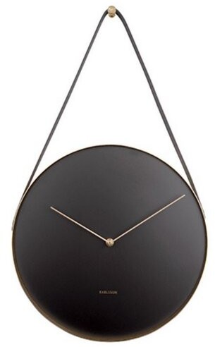Karlsson 5767BK stylowy zegar ścienny, śr. 34 cm