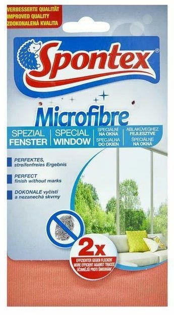 Spontex Ścierka Do Okien Window Microfibre Pomarańczowa 00145 000939
