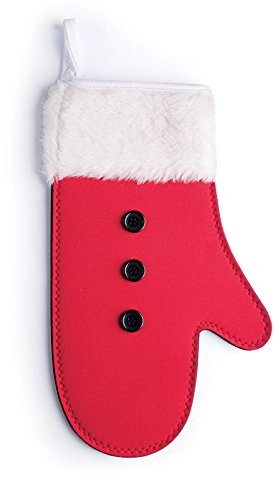 Excelsa Xmas rękawica kuchenna, z neoprenu, czerwony/biały 47332